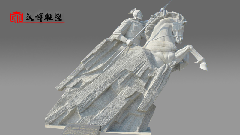 騎馬人物雕像_鑄銅雕塑定制_大型雕塑_人物雕像_戶外銅雕制作
